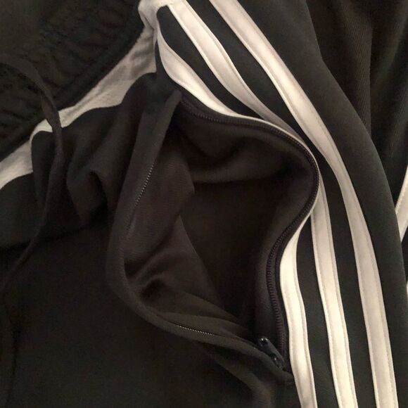 ADIDAS Mens Grey White Stripe Tiro Tapered Training Jogging Pants XL - Picture 8 of 9